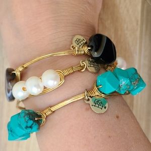 Bourbon and Bowties 3 bangle bracelets